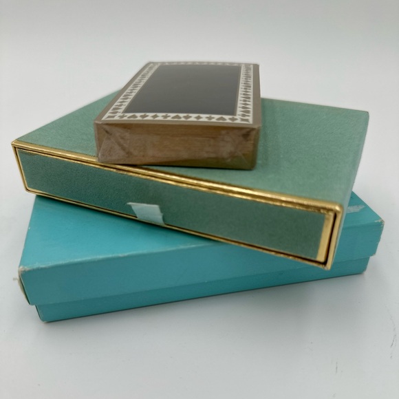 Vintage Tiffany & Co Playing Card Set in Velvet  Box - Picture 3 of 8